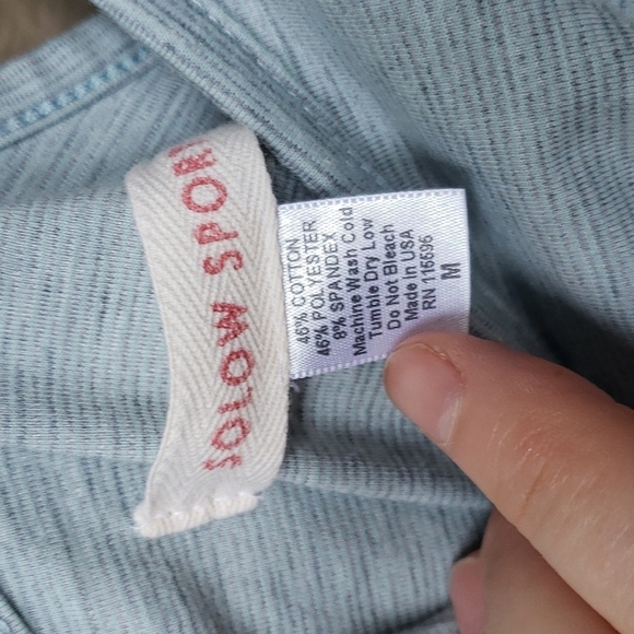 SOLOW SPORT JERSEY RACERBACK TANK Sage space dye - Picture 6 of 9